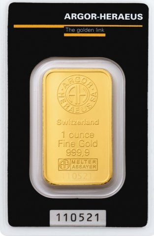 ARGOR-HERAEUS, Investiční zlato unce (1 OZ) 31,10 g, IT-031