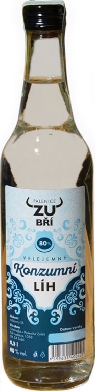 Konzumní líh 80 % velejemný 0,5 l – na likéry, tinktury a maceraci