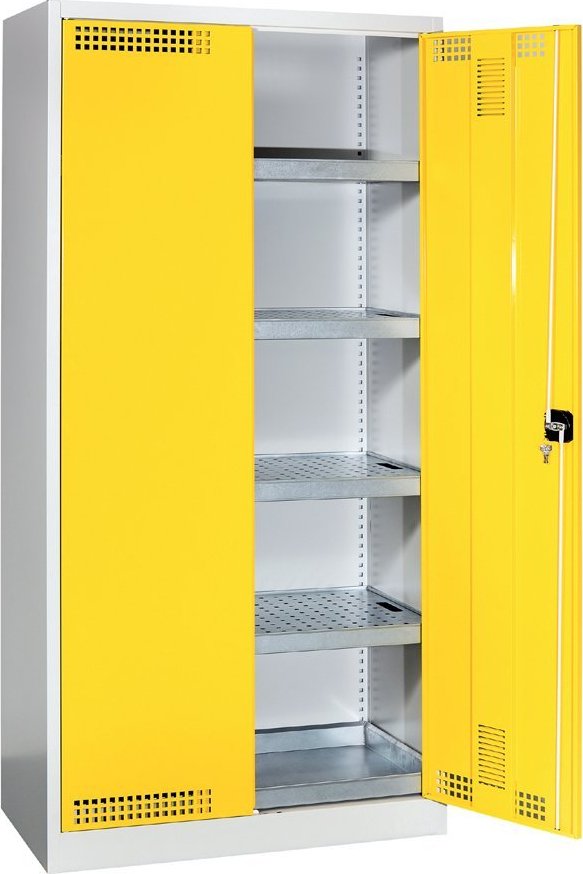 KOVOS Skříň pro ukládání chemických látek SCH 01A [žlutá]