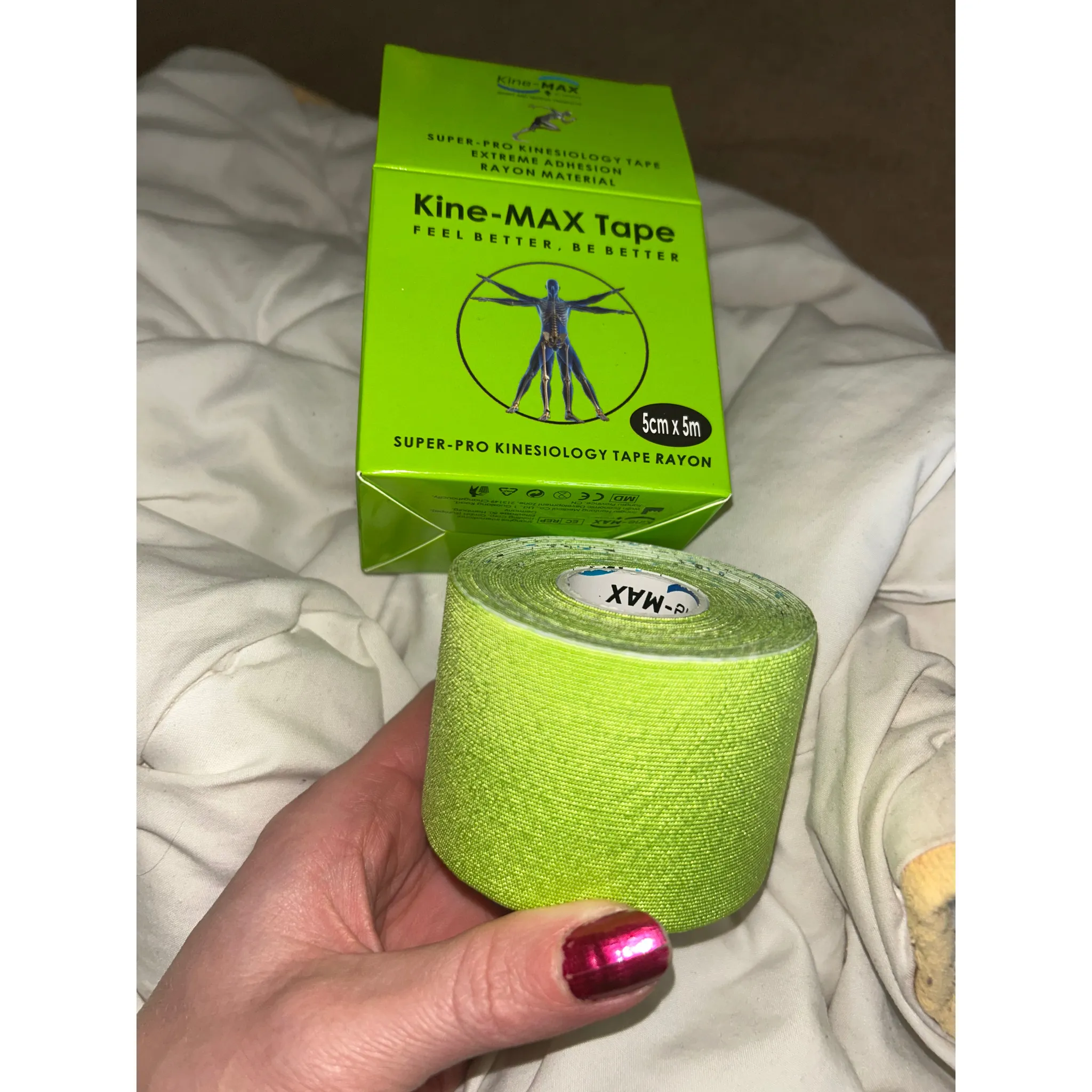 Fotografie 2 - Tejpovací páska Kine-Max SuperPro Rayon 5 cm x 5 m béžová