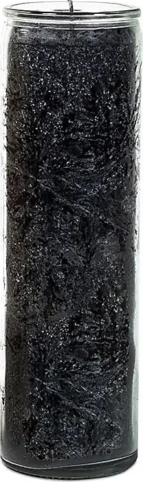 Yogi & Yogini Naturals Vonná svíčka ve skle Černý les černá – 21 x 6,5 cm