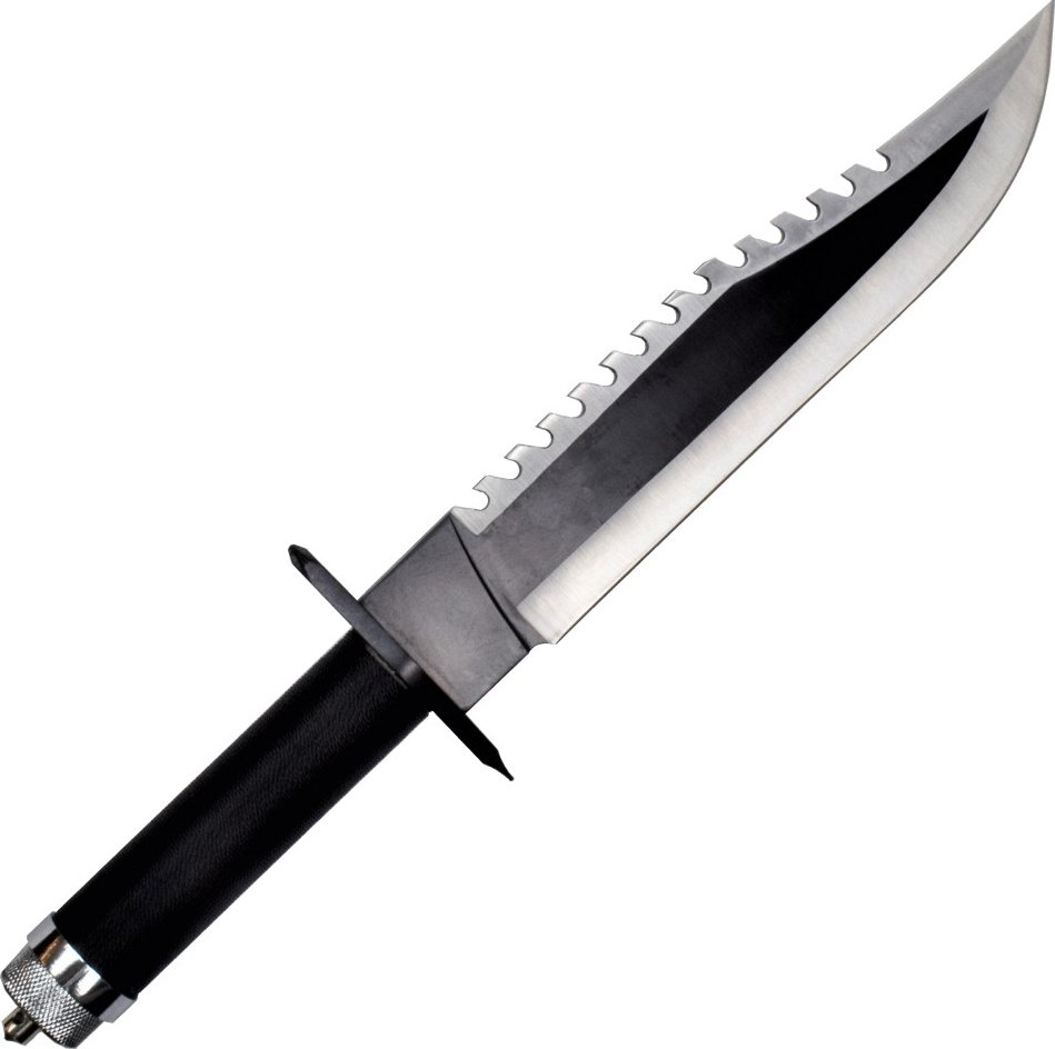 Lovecký nůž RAMBO II s pevnou čepelí a pouzdrem