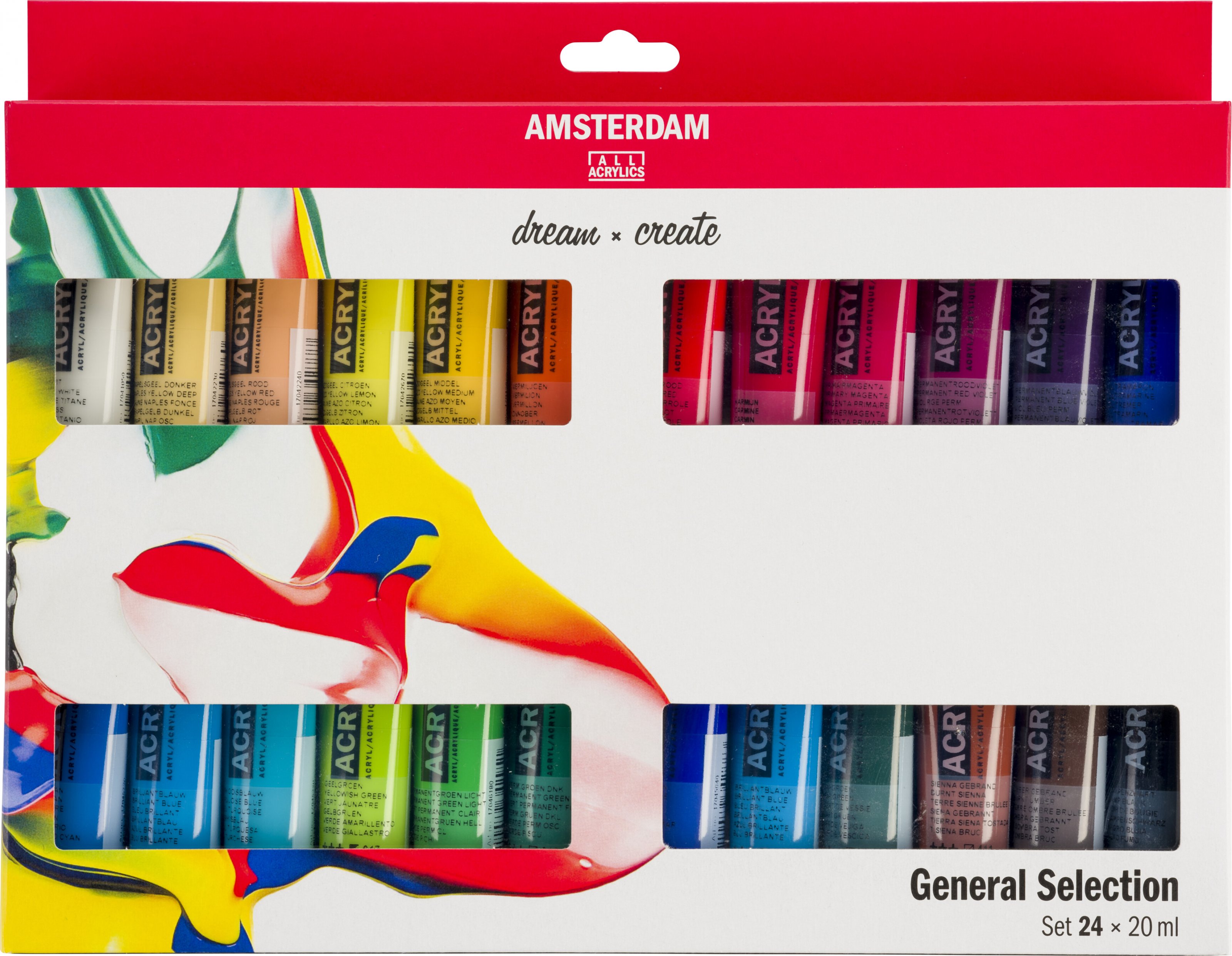Sada akrylových barev Amsterdam Standard General Selection 24 x 20 ml