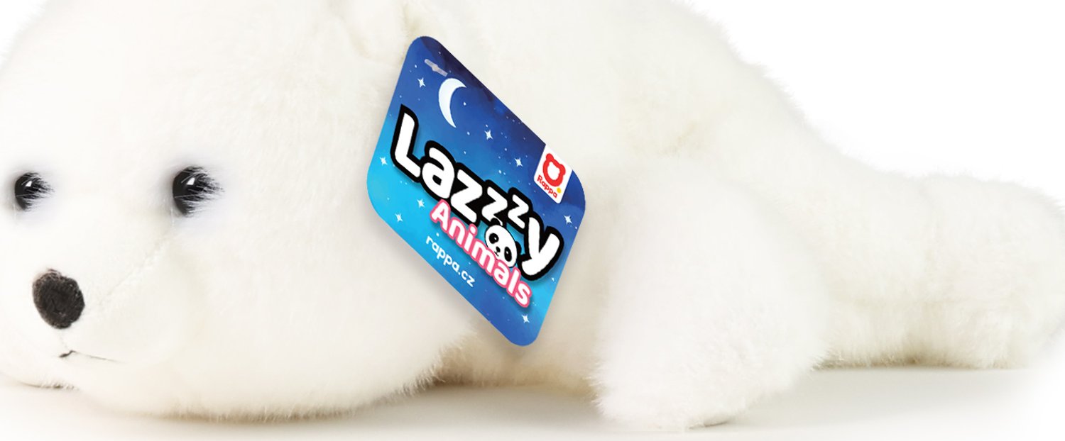 LazyAnimals plyšový medvěd bílý 29 cm
