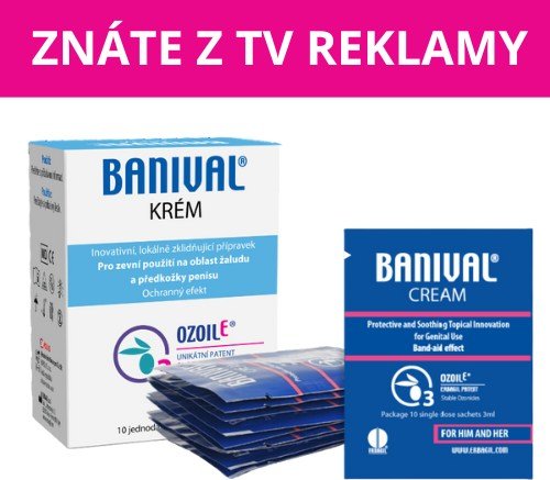 BANIVAL krém na záněty žaludu a předkožky penisu 10 x 3 g