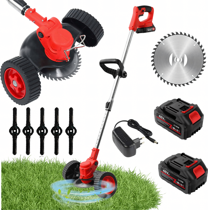 Jipos Tools Aku křovinořez s kolečky 2x48V R1127 JIPOS