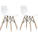 Aga Jídelní židle K22790 2 ks  bílá