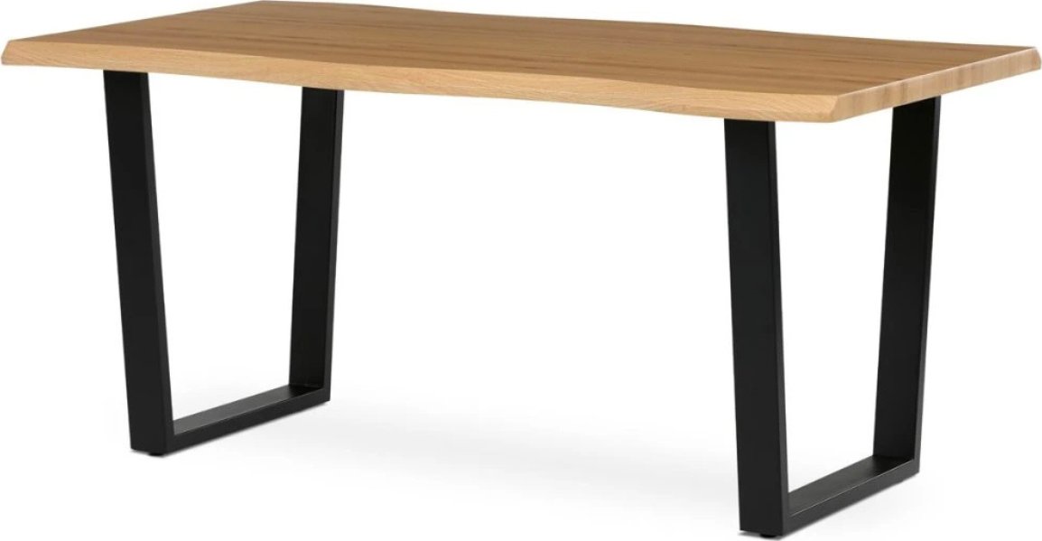 Vikio Stůl jídelní 180x90 divoký dub kovové nohy AJS151D ZA AKČNÍ CENU