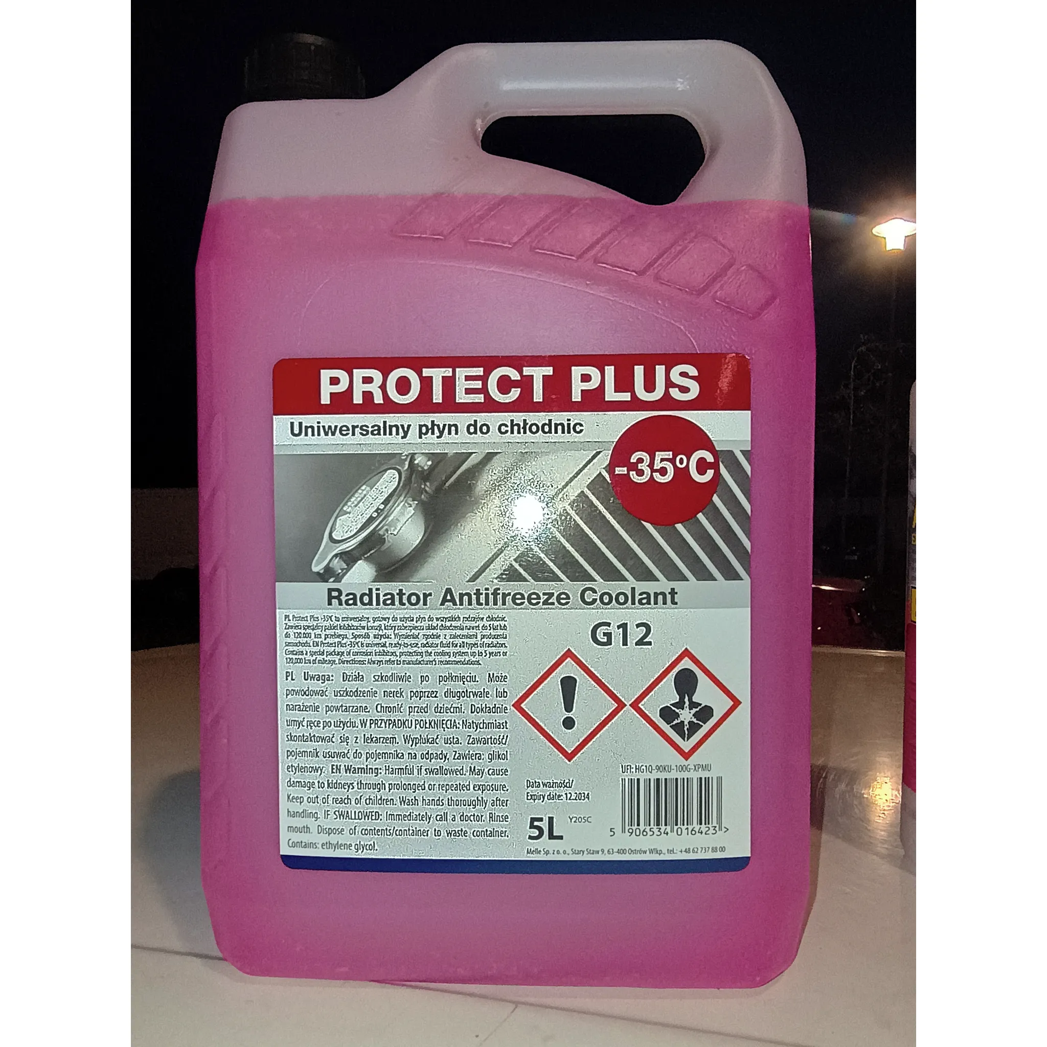 Fotografie 2 - Nemrznoucí směs do chladiče K2 Protect Plus G12 -35 °C 5 l