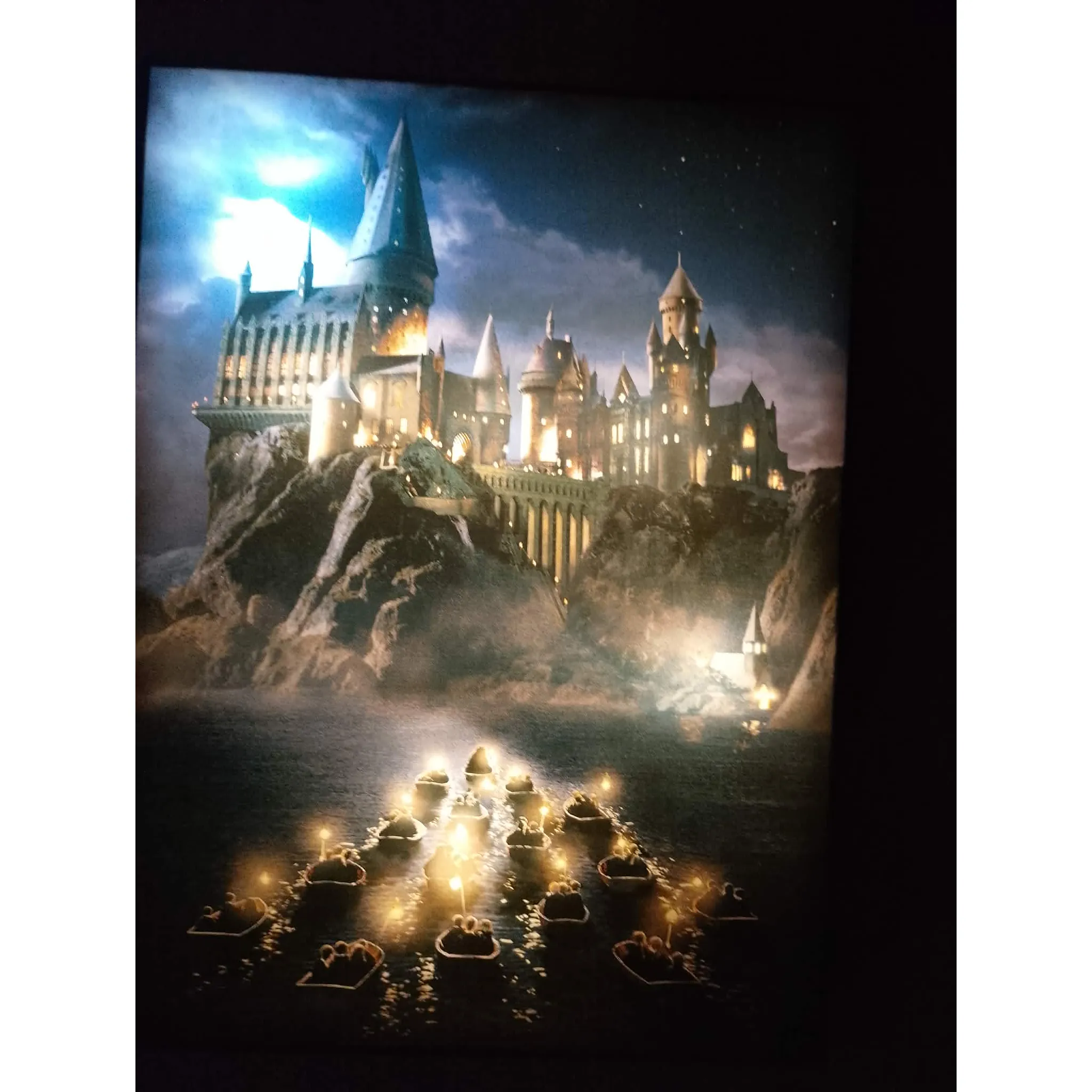 Fotografie 3 - Obraz EPEE LED svítící obraz 30 x 40 cm Harry Potter Bradavice