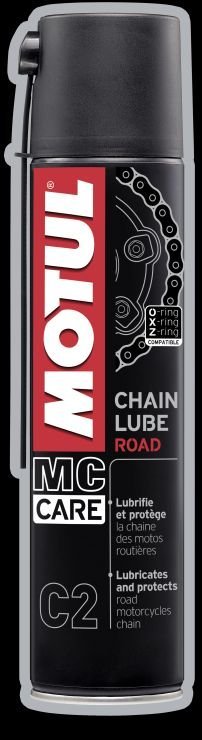 MOTUL C2+ CHAIN LUBE ROAD 400 ml - velmi přilnavý sprej na řetězy