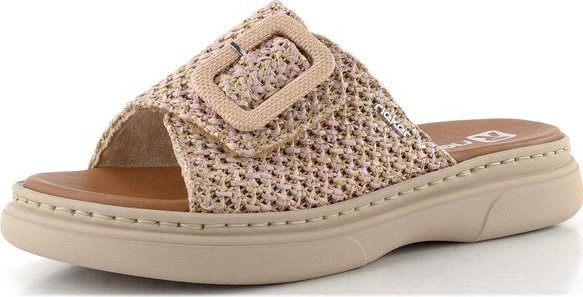 Rieker pantofle se sponou pink-multi V3053-90 - 40 | P701324