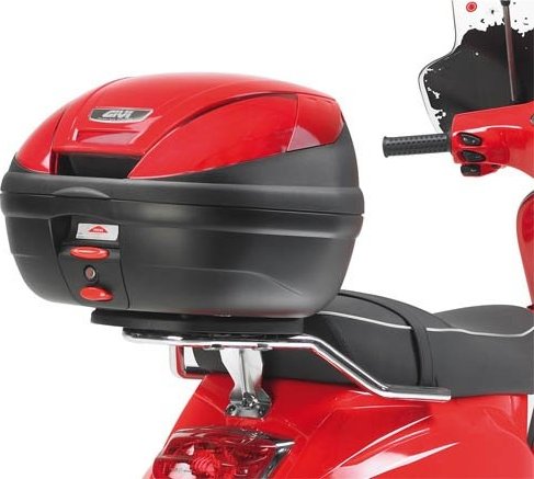 SR105 special rack Piaggio Vespa LX 50-125-150 (05-14)/S 50-125-150 (07-14) MONOLOCK, chromovaný
