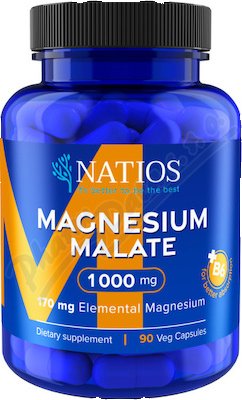 NATIOS Magnesium Malate 1000mg + B6 cps.90