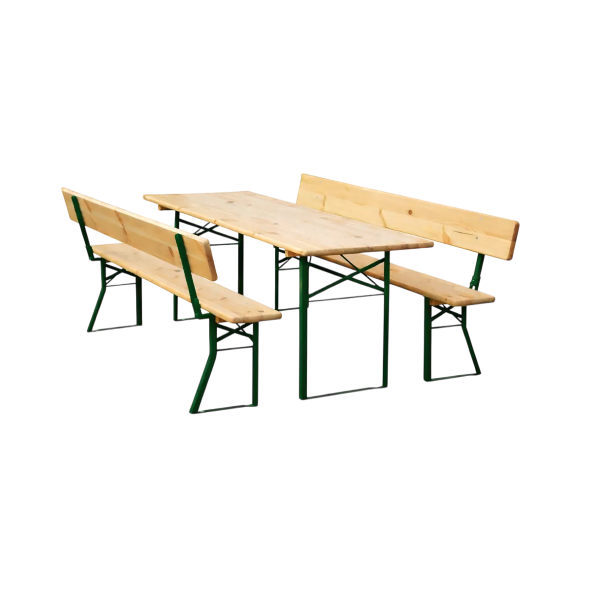 Pivní set PREMIUM 220x70cm - masiv borovice - stůl + lavice s opěrkou