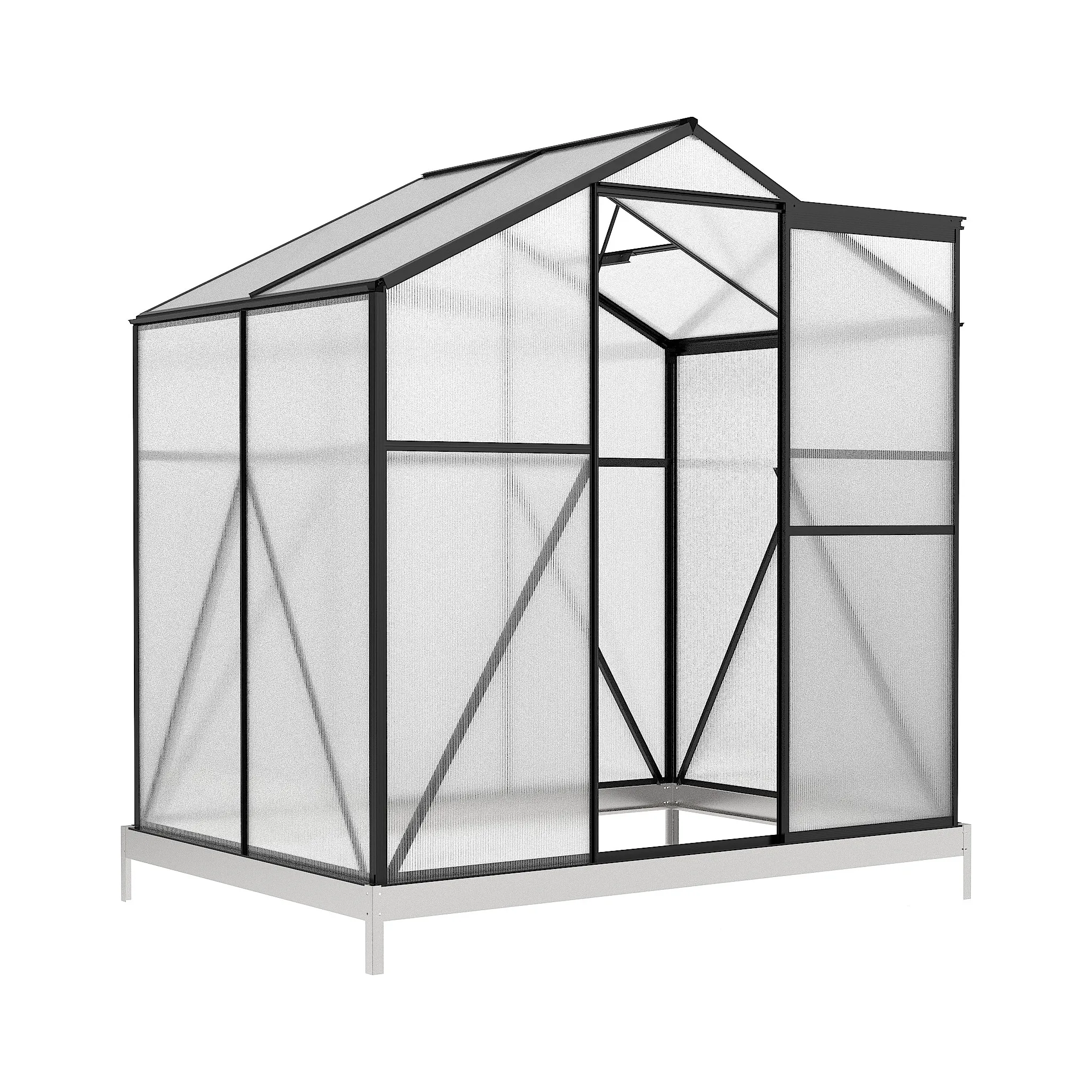 Fotografie 2 - Skleník BestBerg BBGH-406B 1,3 x 1,9 m PC