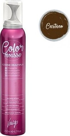 VITALITYS Color Mousse CASTANO barevné pěnové tužidlo 200ml - světle hnědé