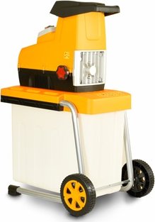 Riwall RES 3044B elektrický válcový drtič větví 3000 W s transparentním boxem