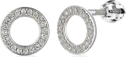 Gems, Peckové náušnice Oriane, bílé zlato s brilianty, 585-38-3-8004.1B00.0.00.HSISC.000.05