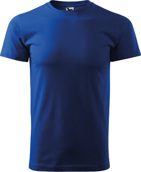MALFINI Pánské tričko s vlastním potiskem Malfini Basic královská modrá 5XL