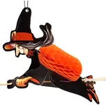 Závěsná dekorace čarodějnice 21 x 28 cm