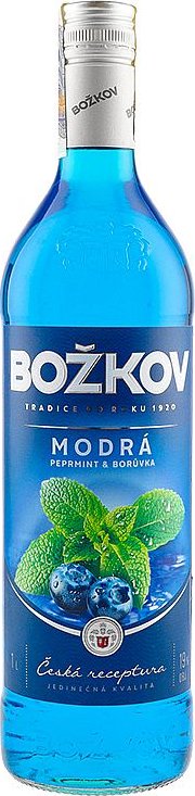 Božkov Modrá Peprmint & Borůvka 1L 19%