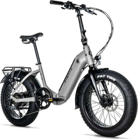 skládací fat bike Leader Fox CODY 20" 16Ah barevný display šedá mat - Univerzální / Šedá