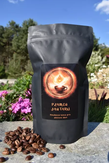 BYLINKYODHANKY - Plamen Jantaru - Houbová káva s Cordycepsem