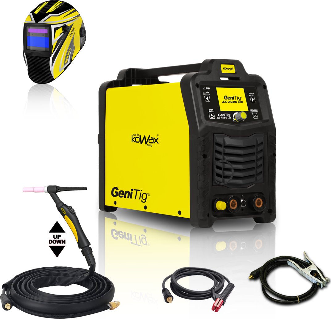 KOWAX Svářecí invertor GeniTig® 220AC/DC SET1 (AC/DC TIG/MMA) KWXSTGT220ACDC_S01