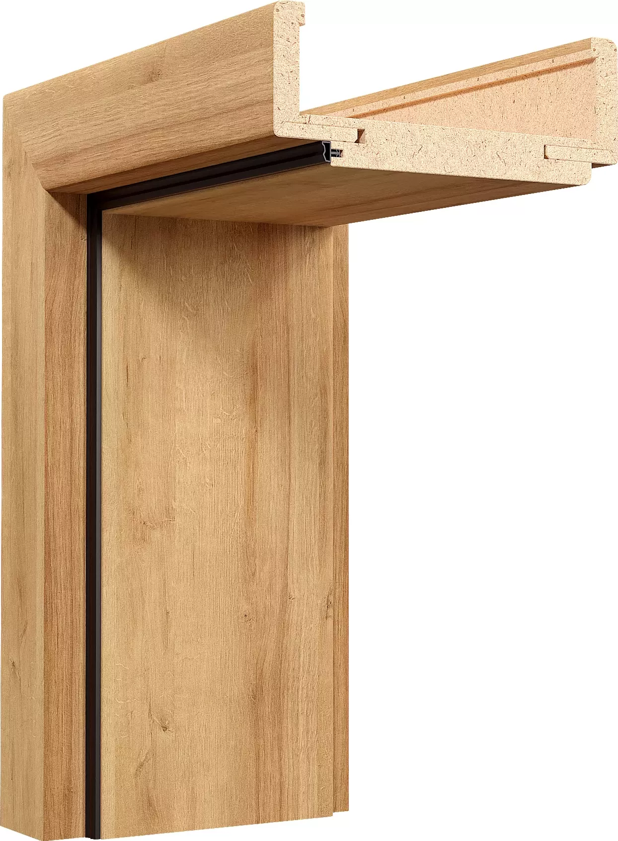 ERKADO Obložkové zárubně pro standardní falcové dveře 197 cm - Sonoma 3D Greko, 60/197 cm