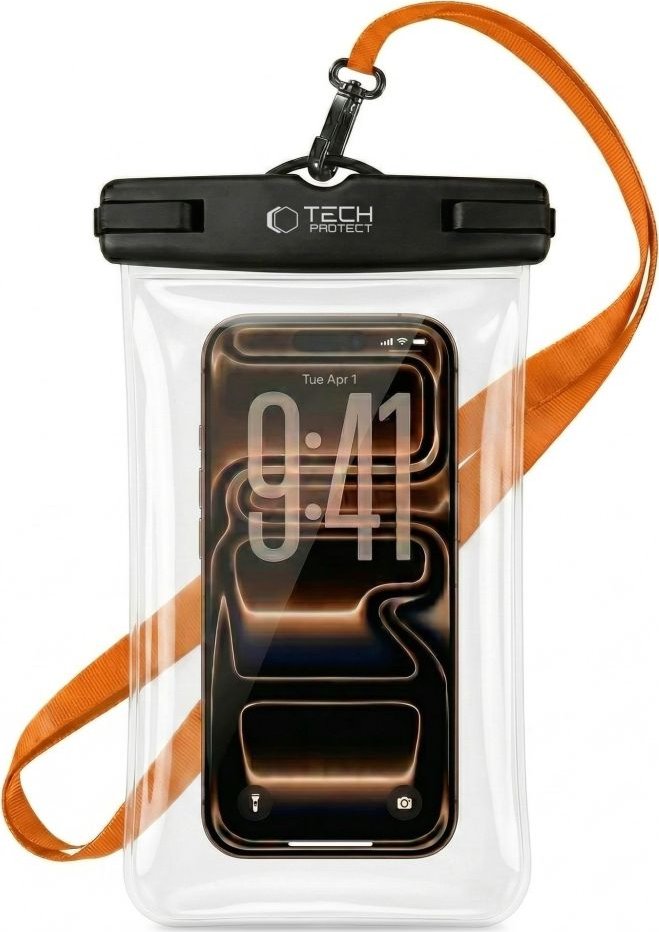 Tech-Protect Plážové voděodolné pouzdro na mobil - Tech-Protect, UWC7 Universal Orange