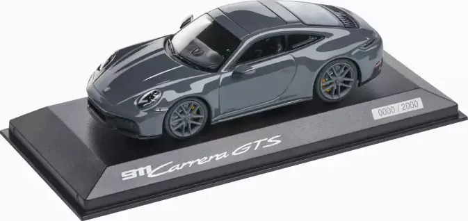 PORSCHE 911 Carrera GTS Coupé (992.2) Limited edition Model 1:43 břidlicově šedá (Exkluzivní sběratelský model vozu Porsche 911 GT3 vyrobený metodou tlakového lití.)