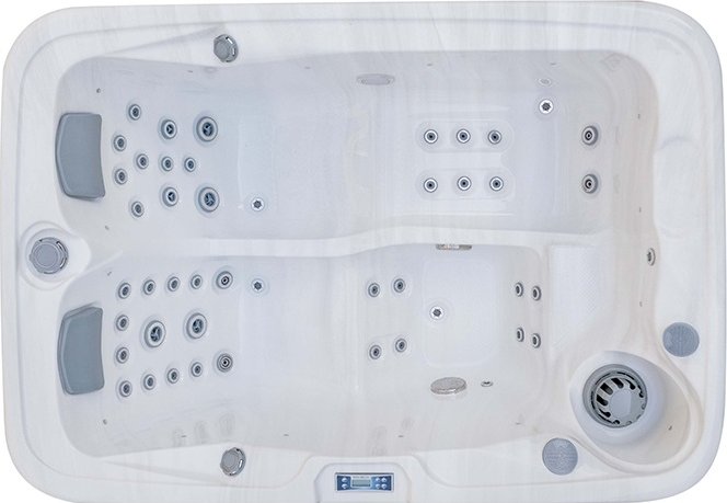 Relax na MAX Vířivka Smart Barva: mramorově-bílá, Barva bočnice: šedá