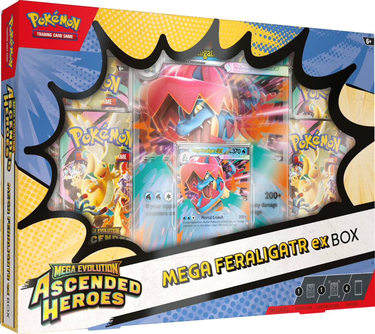 Pokémon TCG: ME02.5 Ascended Heroes - ex Box - Mega Feraligatr ex