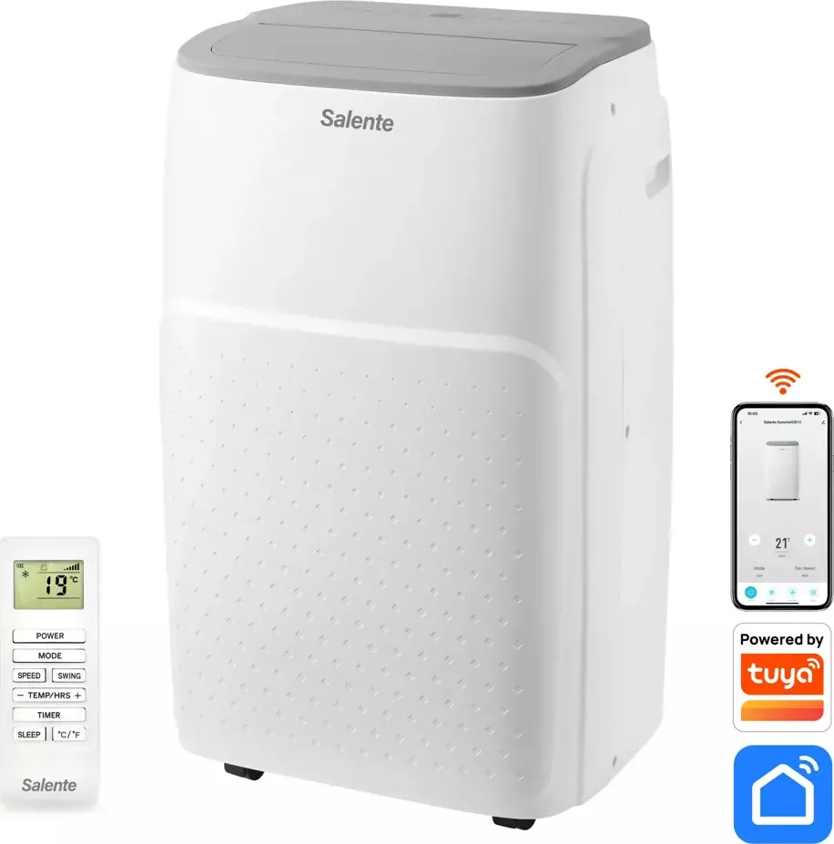 Salente SummerICE12, chytrá mobilní klimatizace, 12000 BTU, WiFi+Bluetooth, dálk. ovl.