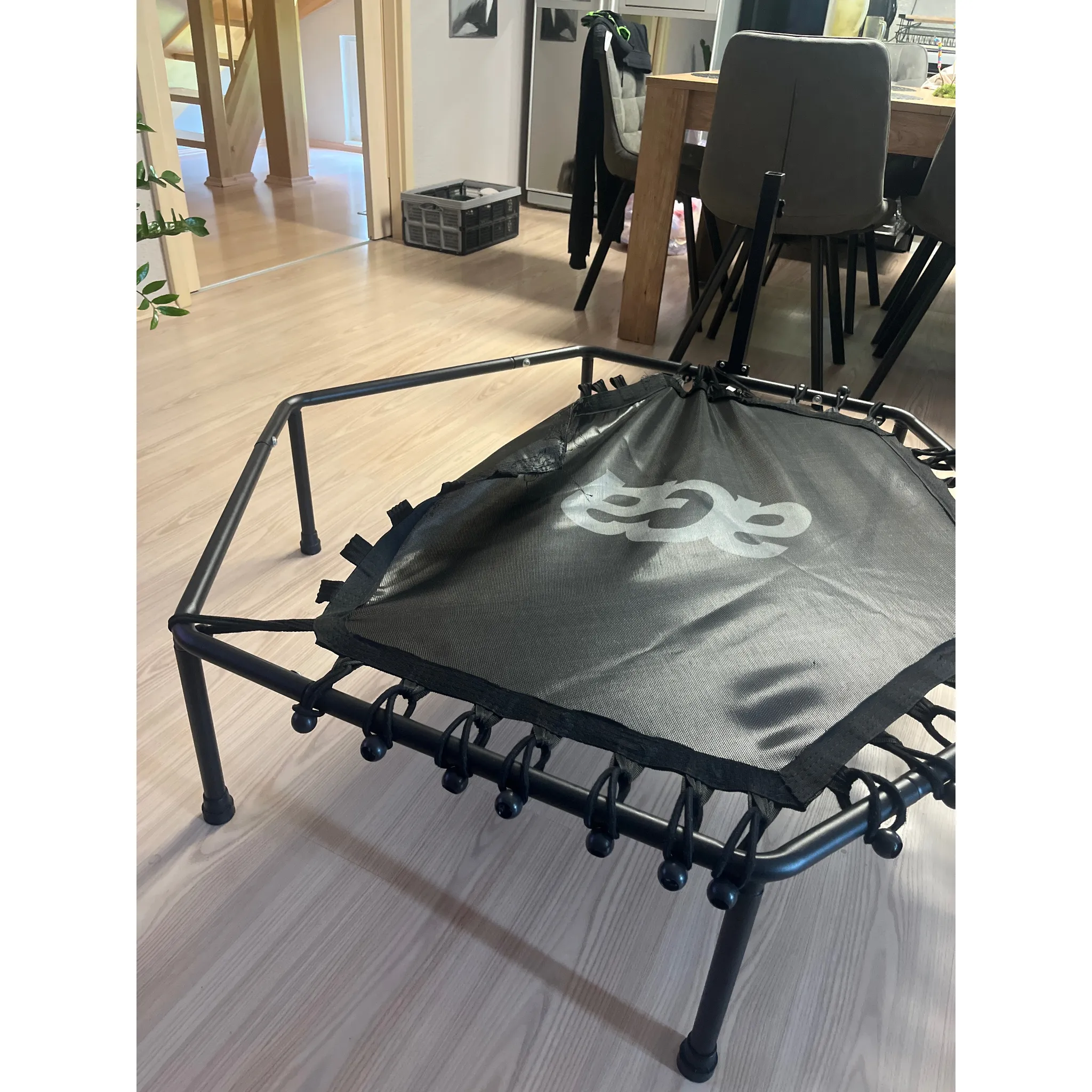 Fotografie 8 - Trampolína Aga Fitness 130 cm oranžová + madlo