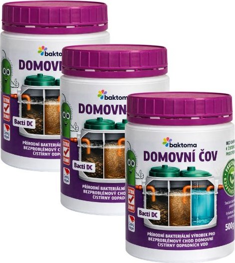 Baktoma Bacti DC - Bakterie do ČOV - 0,5kg BACTI DC - AKCE: 3 x 0,5 kg