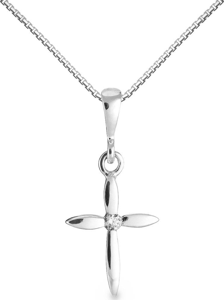 Přívěšek z bílého zlata s přírodním diamantem 373.90