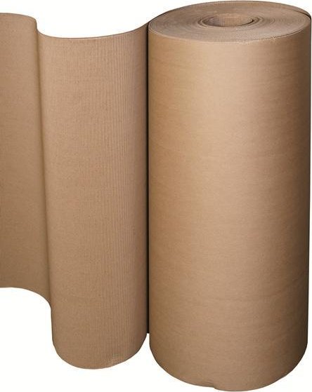Vlnitá lepenka dvouvrstvá - druhá jakost, šíře 105 cm