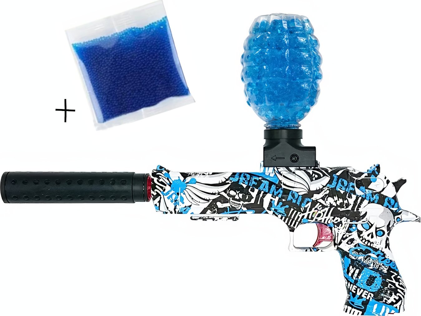 Toybit Automatická pistole na gelové kuličky Graffiti