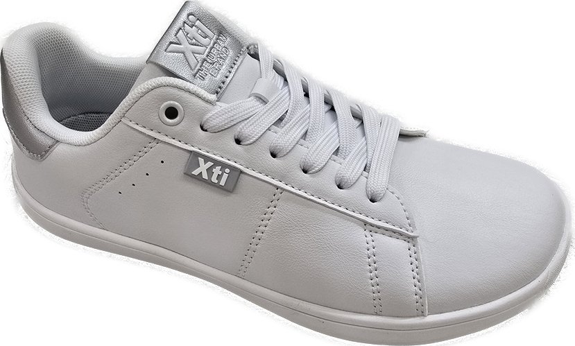 Dámské barefoot tenisky španělského výrobce Xti 145324 bílé stříbrná 40