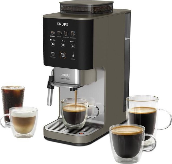 Krups Coffee Crush Experience SA403BE0 šedý/hnědý