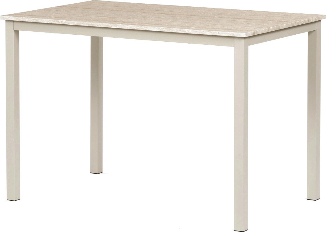 Jídelní stůl 110x70cm, mdf, bílá, GDT-202 WT Barva: Béžová