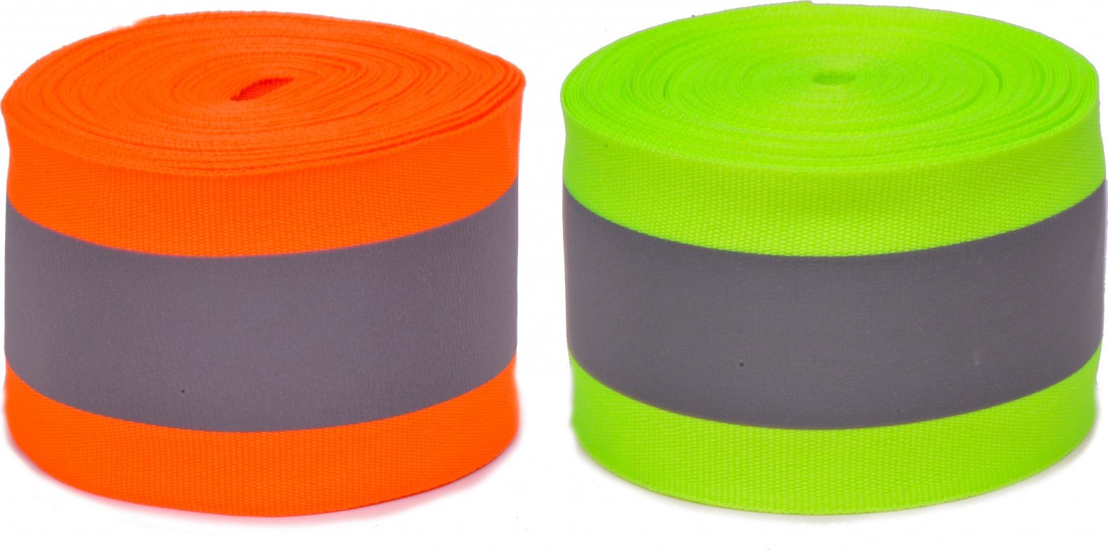 Reflexní páska šíře 50mm, varianta 0115 neonově žlutá