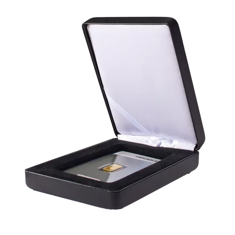 Krabička na 1 zlatý slitek Nobile - černá - na výšku
