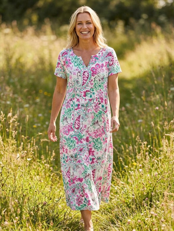 Dámské letní šaty HAJO D Kleid 1/9 Multicolor velikost 48