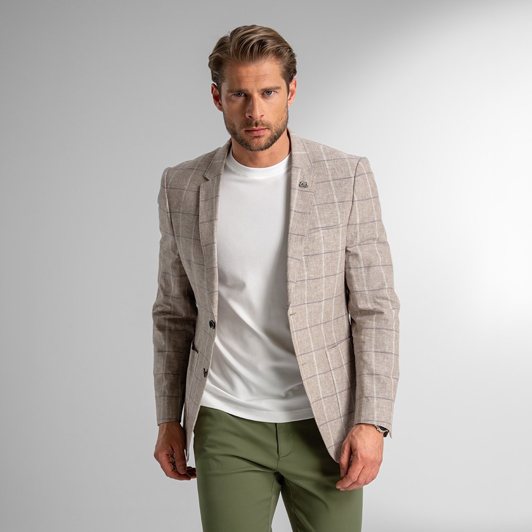 Pánské sako BANDI, model SLIM JEREMIO Sabbia