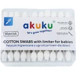 Akuku Dětské vatové tyčinky 60 ks