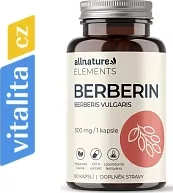 Allnature Berberin Extrakt 98% 500 mg 60 cps.