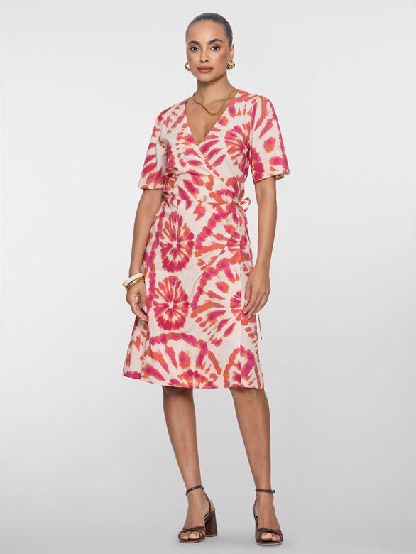 Dámské letní šaty Geisha dress Růžová velikost XL